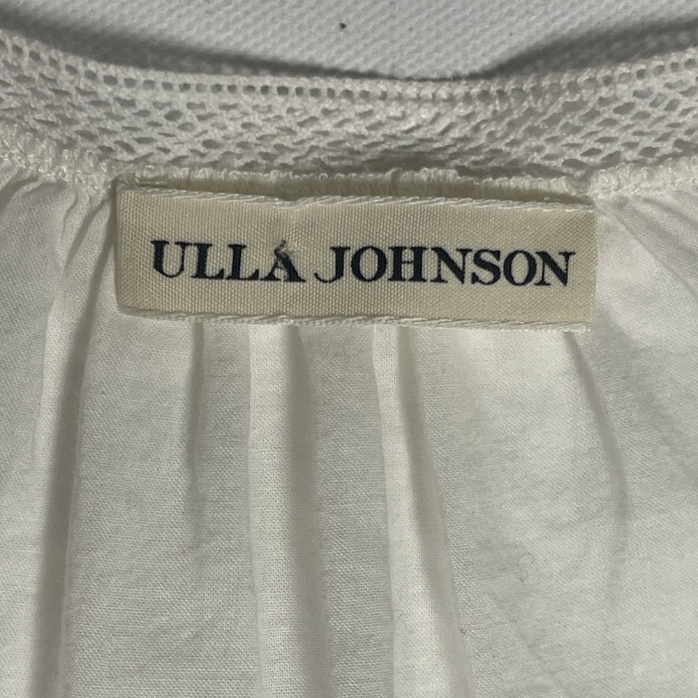 Ulla Johnson Bridget Embroidered  Tiered Mini Dress Womens 2 Victorian Boho - Picture 10 of 11